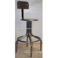 Tabouret industriel pivotant en métal